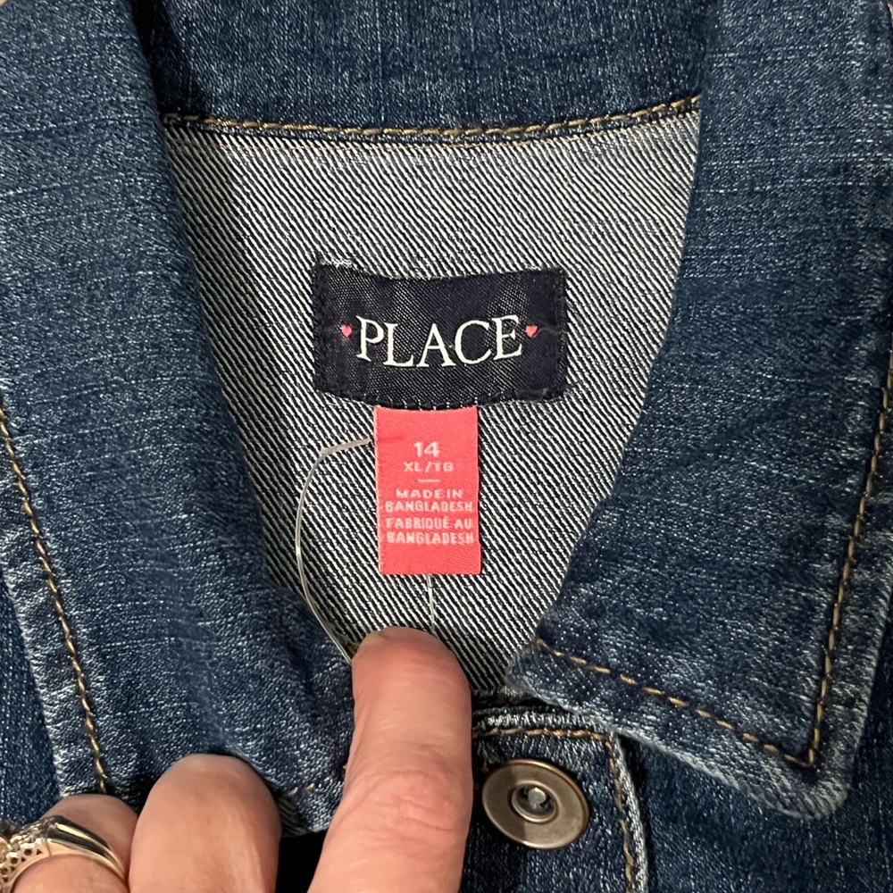 Children’s Place Girls Denim Jacket - Picture 3 of 5
